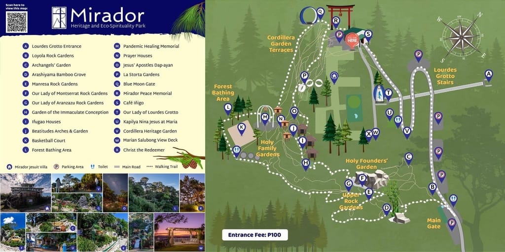 Mirador Eco Park Map 2022